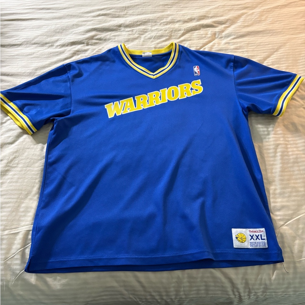 Mitchell & Ness Golden State Warriors Pull Over V-Neck Jersey XXL Bay Area